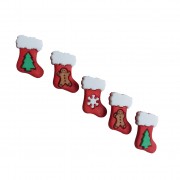 Botones Decorativos - Calcetines de Navidad